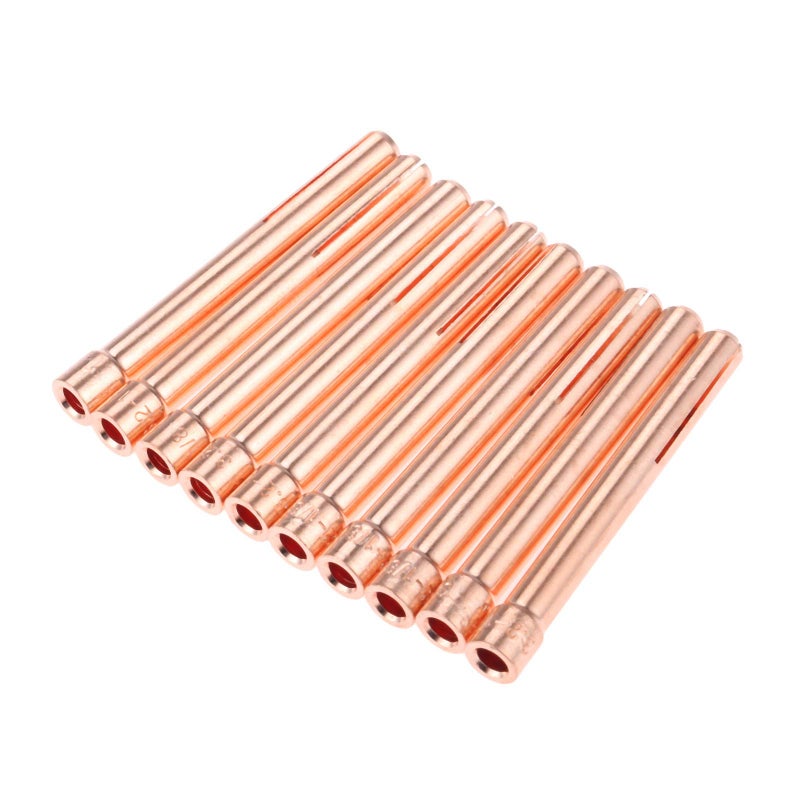 Mtsooning 1/8" 10N25 TIG Collet Tips,10PCS 3.2mm Copper TIG Collet Consumables KIT for WP17 18 26 TIG Welding Torch Series - Image 1